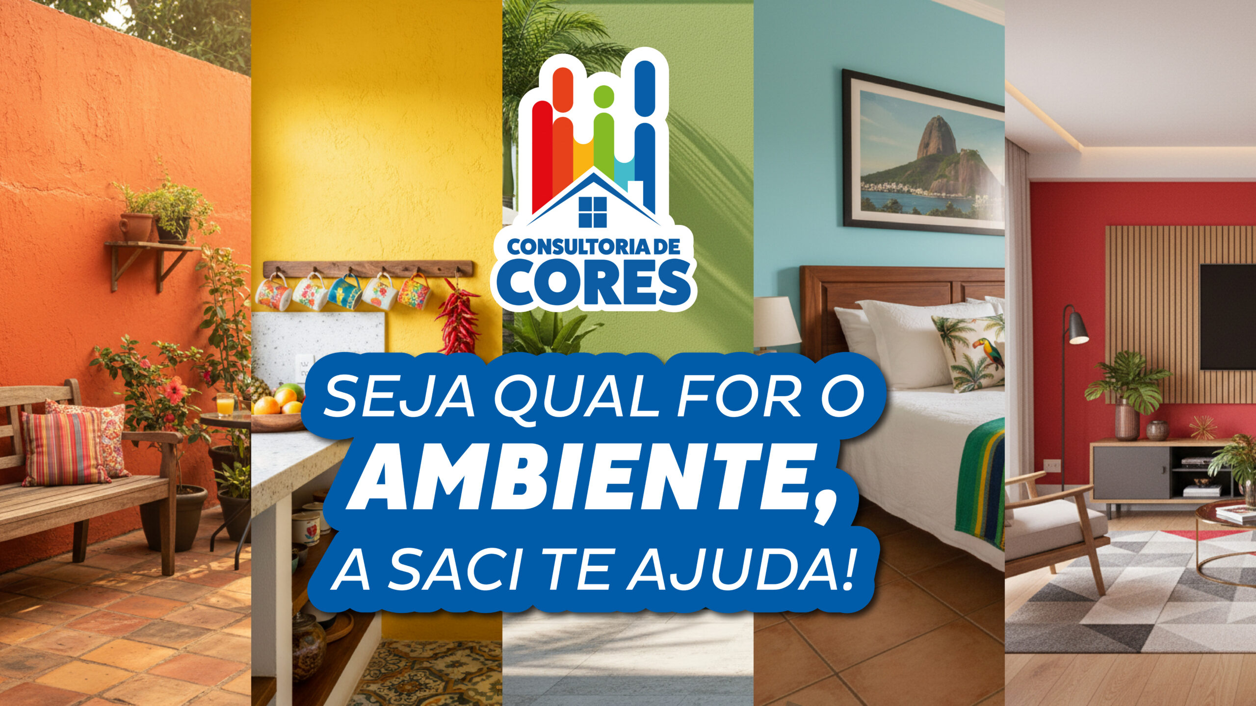 Consultoria de Cores da Saci Tintas.